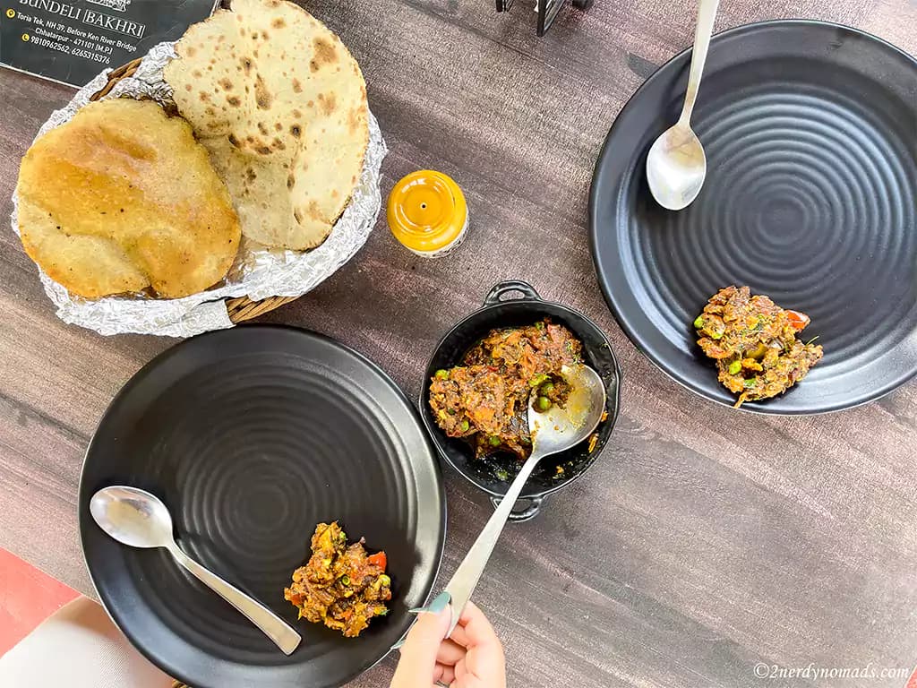 Bundeli Food in Khajuraho